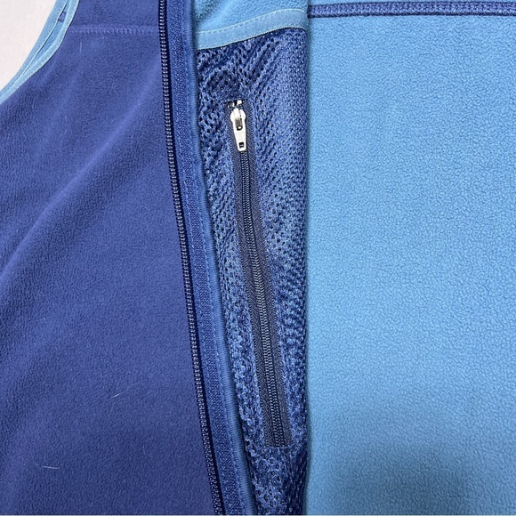 L.L. Bean Blue Fleece Vest with High Collar Men’s Size XXXL - Picture 8 of 12